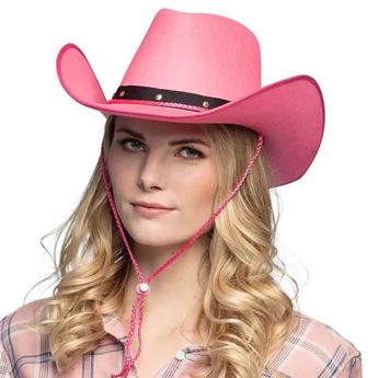 Imagen de Sombrero de Vaquero Rosa Adulto