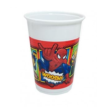 Imagen de Vasos Spiderman Marvel plástico (10 unidades)