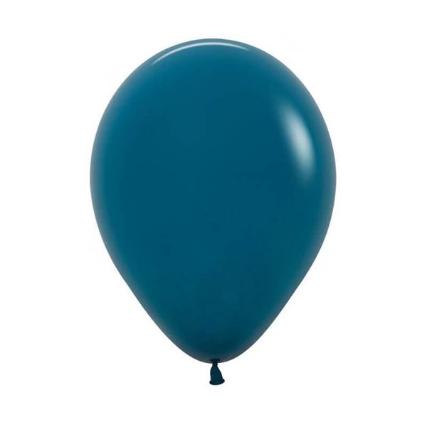 Imagen de Globos Turquesa Profundo Fashion Sólido 30cm Sempertex R12-035-12 (12)