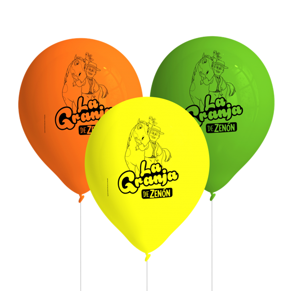 Imagen de Globos La Granja de Zenón Látex (8 unidades)