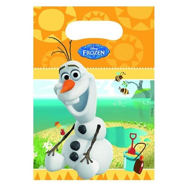 Imagen de Bolsas Chuches Frozen Olaf Verano plástico (6 unidades)