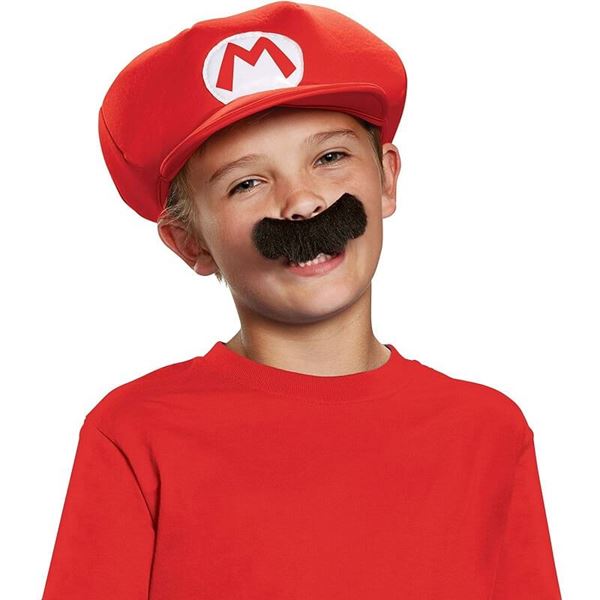 Imagens de Gorro y Bigote Super Mario Infantil (Producto exposición)