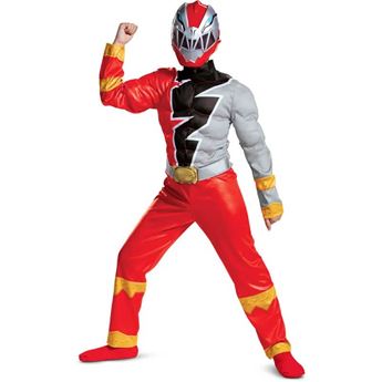 Imagen de Disfraz Power Ranger Rojo Dino Fury (Producto exposición) (10-12 Años)