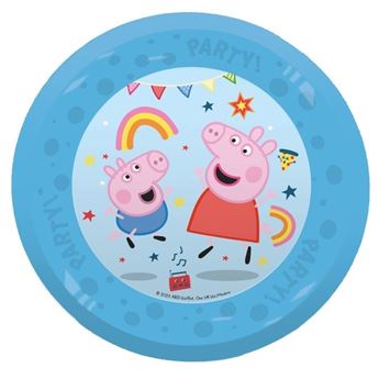 Imagen de Plato Peppa Pig Plástico Duro Reutilizable 21cm (1 unidad)