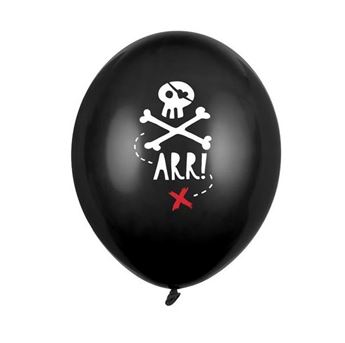 Imagens de Globos Pirata Party Látex (6 unidades)