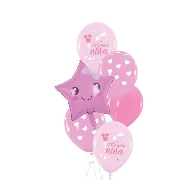 Imagens de Set de Globos "Es Una Niña" - Pack Decorativo