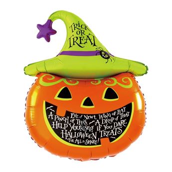 Imagens de Globo Calabaza Bruja Halloween Foil (90cm)