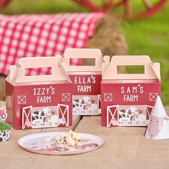 Imagens de Cajas Chuches Animales de Granja Personalizables (5 unidades)