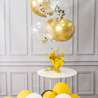 Imagen de Centro de Mesa Dorado para Globos (72cm)