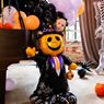 Imagen de Globo Mister Calabaza Halloween con Base sin Helio (115)