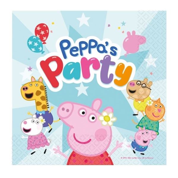 Imagen de Servilletas Peppa Pig Party papel (16 unidades)