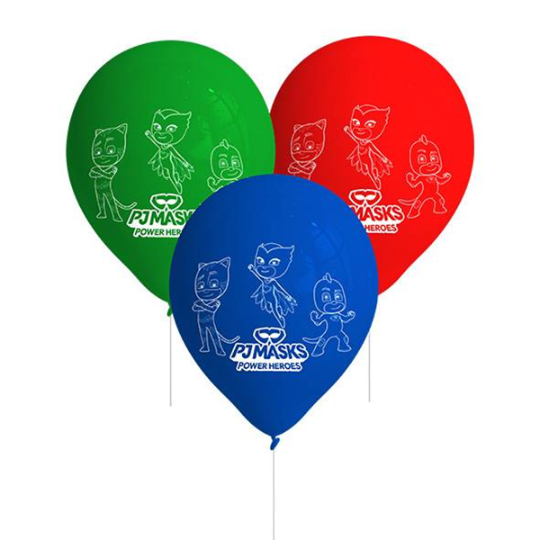 Imagen de Globos látex PJ Masks mix (8uds) 