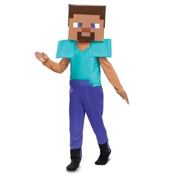 Imagen de Disfraz de Minecraft Steve Lujo (7-8 años)