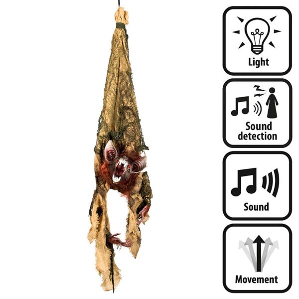 Picture of Murciélago Terror impactante, Luz, Sonido, Movimiento, Sensor de sonido (110 cm)