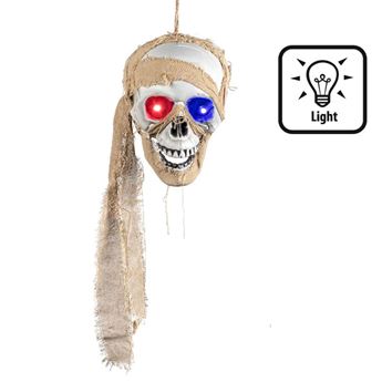 Imagen de Colgante Calavera Pirata Terror Luz (53 cm)