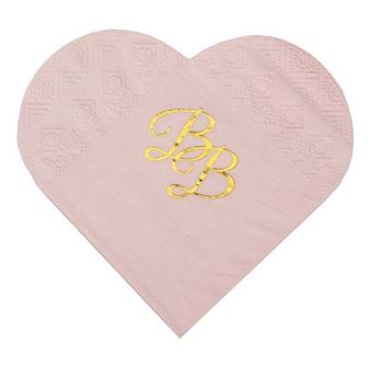 Picture of Servilletas en Forma de Corazón BB Rosas postre (10 uds)