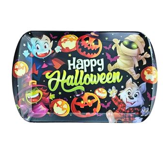 Imagens de Bandeja Calabazas y Monstruos Halloween Infantil Plástico Reutilizable (39 x 24cm)