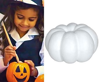 Imagens de Calabaza Blanca para Decorar, 18cm (1 unidad)