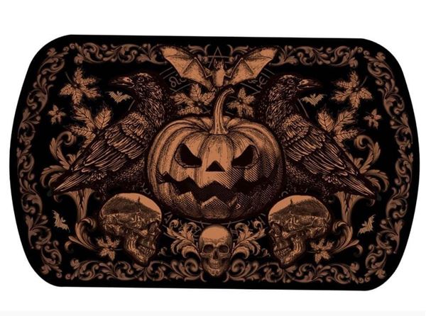 Imagen de Bandeja Calabaza Gótica Halloween Plástico Duro (39 x 24 cm)