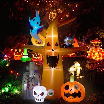 Imagens de Árbol Halloween Auto-hinchable con Luz Gigante (240cm)