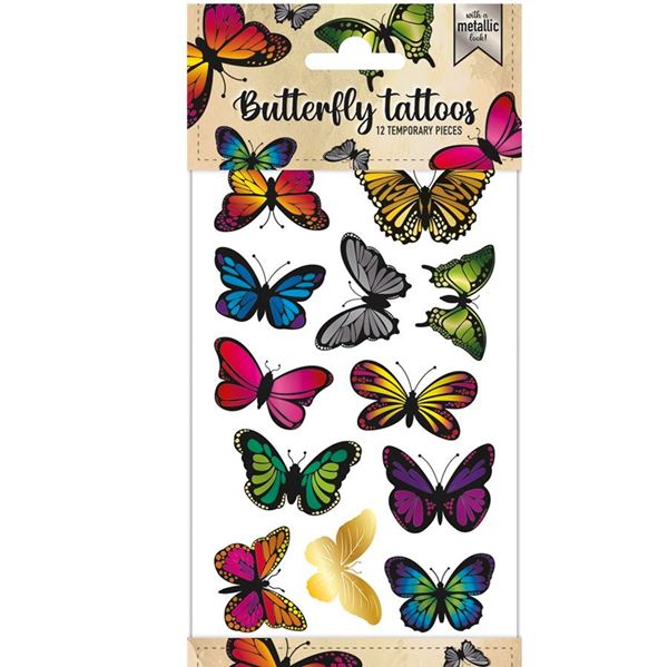 Picture of Tatuajes Mariposas Brillantes Temporales