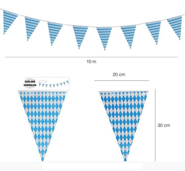 Imagens de Banderín Oktoberfest plástico 30x20cm (4m)