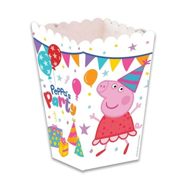 Imagens de Caja Mini Palomitas Peppa Pig cartón 12cm x 5cm