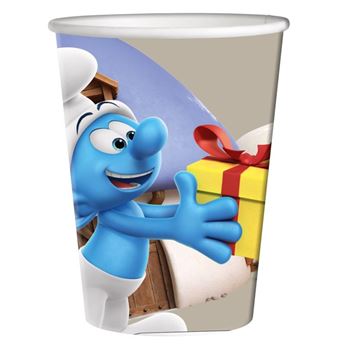 Imagens de Vasos Los Pitufos Smurfs cartón (8 unidades)