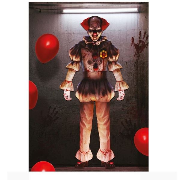 Imagen de Troquelado Payaso Circo Terror Gigante cartón (180cm)