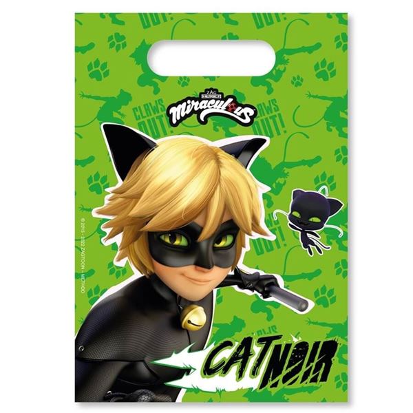 Imagens de Bolsas Chuches de Ladybug Cat Noir (6 unidades)