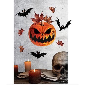 Imagen de Decorado Adhesivo Calabaza Halloween Terror