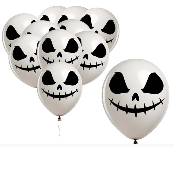 Imagen de Globos Fantasma Blanco Látex (10 unidades)