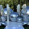 Imagen de Globo Mirror Ball Inflable Plata (1.5m)