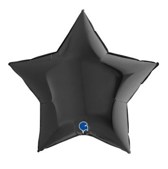 Picture of Globo Estrella Jumbo Negra 86cm x 81cm (5uds)