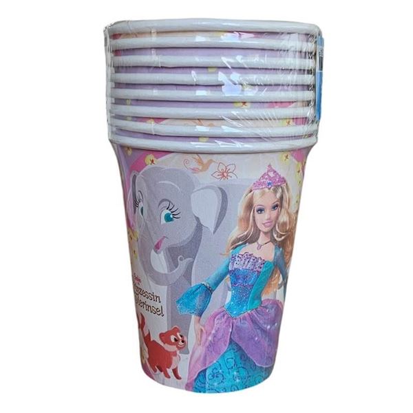 Imagen de Vasos de Barbie Princesa del Bosque cartón (8 unidades)