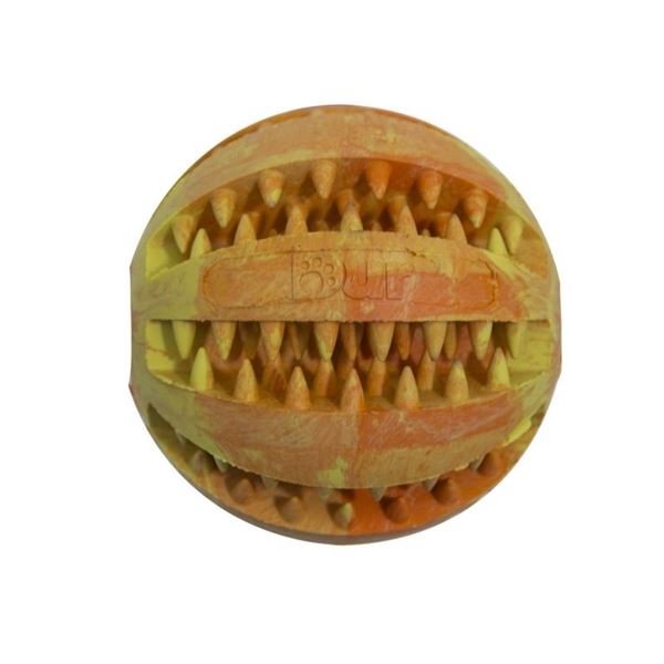 Imagen de Pelota Porta Snacks Amarilla y Naranja (7cm)