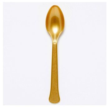 Picture of Cucharas Oro Crema Reutilizables (24 unidades)