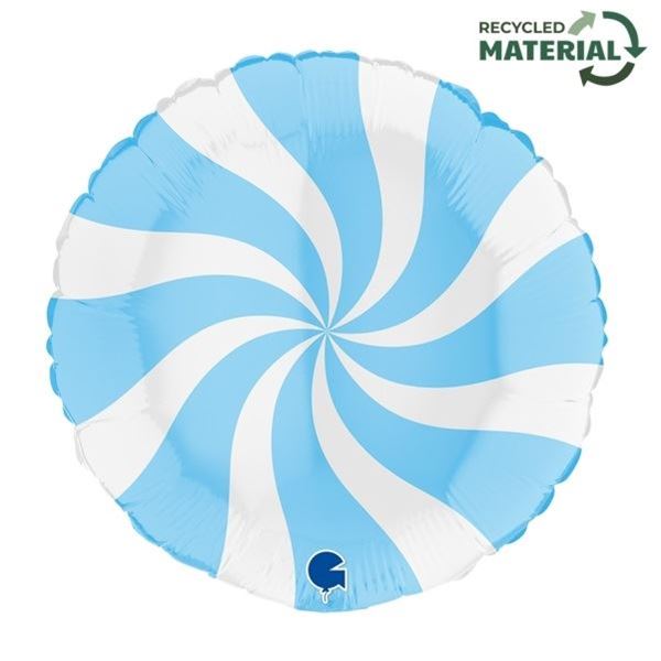 Imagen de Globo Caramelo Azul Mate foil (35cm)