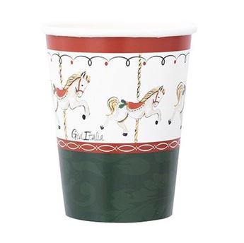 Imagens de Vasos Santa Carrusel Navidad cartón (8uds)