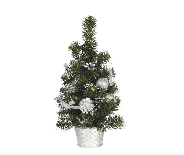 Picture of Árbol de Navidad plata nevado (40cm)