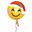 Imagen de Globo Emoticono Santa (43cm)