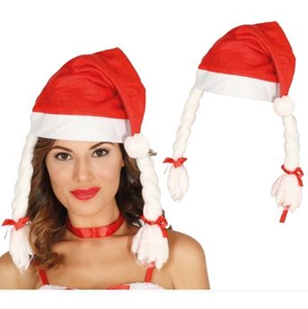 Imagens de Gorro Mamá Noel Fieltro con Trenzas