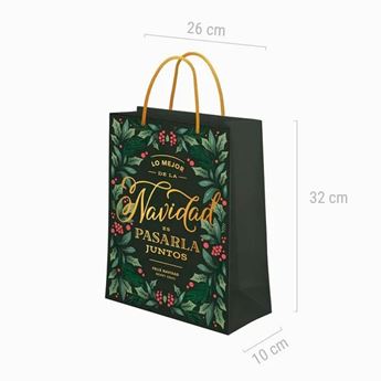 Imagen de Bolsa Regalo Navidad Verde (32cm)