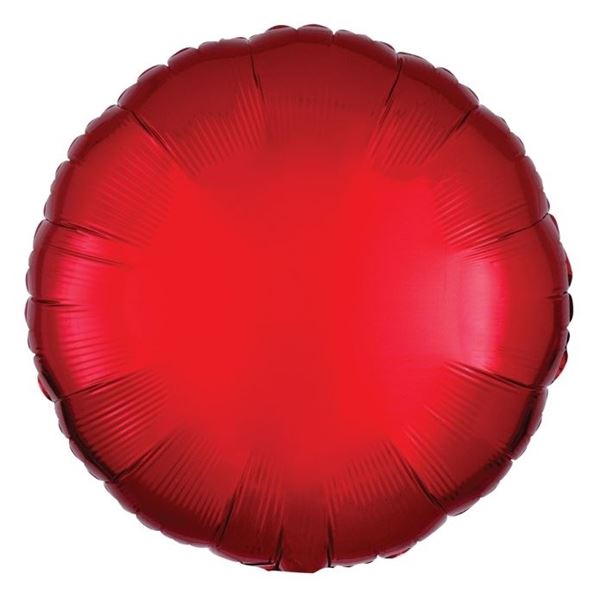 Imagen de Globo Círculo Rojo Metal (45cm)