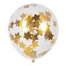 Imagen de Globos Confeti Estrellas Doradas Premium Látex (5 unidades)