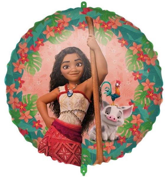 Imagen de Globo Vaiana 2 Disney con Cinta y Peso (46cm)