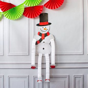 Imagen de Muñeco de nieve colgante de decoración de Navidad (121cm)