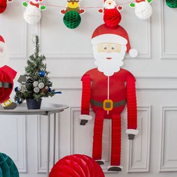 Imagen de Decoración Colgante de Papá Noel (121cm)