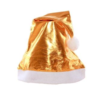 Imagens de Gorro de Papá Noel Dorado Brillante