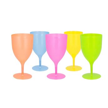 Picture of Copas de Vino o Agua Colores (5 unidades)